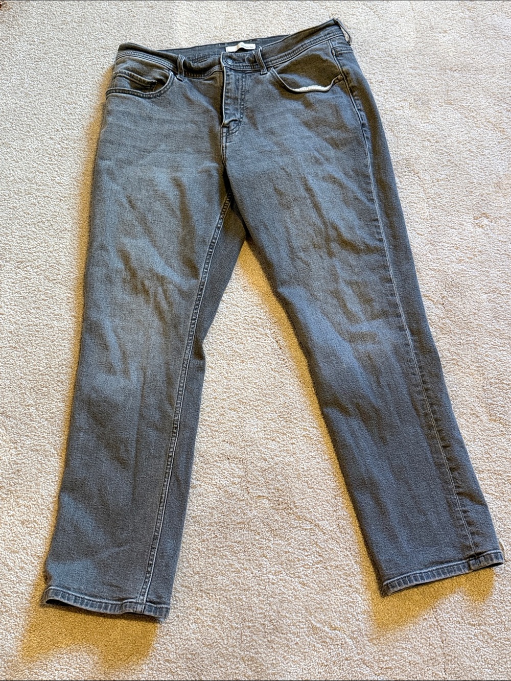 Men's Straight-Leg Gray Jeans 33x30